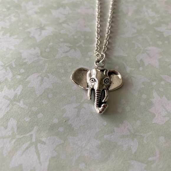 Elephant Head Charm Necklace - Picture 2 of 4